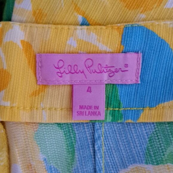 Lilly Pulitzer First Impression Deenie Shorts Sunglow Yellow 5” Inseam - Picture 9 of 12